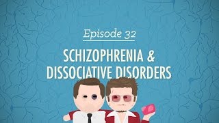 Schizophrenia and Dissociative Disorders Crash Course Psychology 32 [upl. by Jamal376]