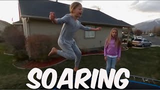 Eight Year Old Back At It After Tumbling Accident  Trampoline Tricks  Spring Break 2021 [upl. by Nosnor]