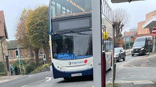 KICKDOWN Stagecoach Midlands Scania N230UD ADL Enviro400 15606 KX59 BBN on Route 50 [upl. by Kilby404]