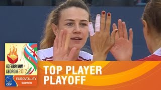 Meryem Boz  Top Player Playoff  EUROVOLLEY AZERBAIJAN AND GEORGIA 2017 [upl. by Boony]