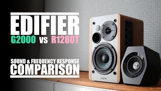 Edifier G2000 vs Edifier R1280T  Sound amp Frequency Response Comparison [upl. by Riggs]