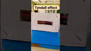 Experiment Tyndall effect class10 scattering of light humaneyeandcolorfulworld [upl. by Nylleoj]