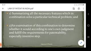 LAW OF PATENT Patentable and non patentable inventions [upl. by Mackay]