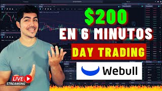 🟢DAY TRADING CON OPCIONES  200 en 6 minutos  Finare [upl. by Nomaid811]