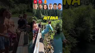 Bale VS Neymar VS Aitana VS Griezmann VS Ronaldo VS Messi Crazy water jumping moments😲 [upl. by Agace]