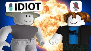 Being RUDE in Roblox voice chat [upl. by Darbee939]