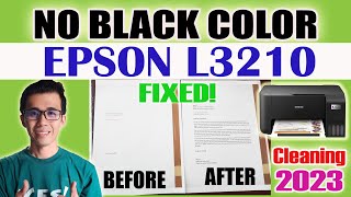 EPSON L3210 NO BLACK COLOR PROBLEM  INK PROBLEM  ALL EPSON PRINTER  TAGALOG TIPS 2023 [upl. by Ocirred]