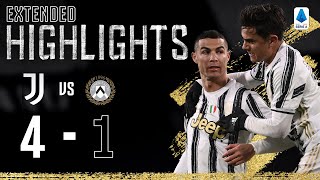 Juventus 41 Udinese  Clinical Finishing from CR7 Dybala amp Chiesa  EXTENDED Highlights [upl. by Amelina288]