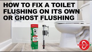 How to Fix a Toilet Flushing On Its Own or Ghost Flushing [upl. by Hayman519]