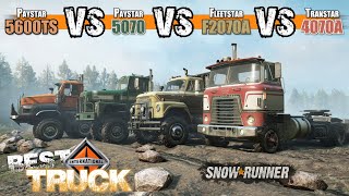 Which is best International Truck in SnowRunner  Paystar vs Fleetstar vs Transtar [upl. by Eannyl]