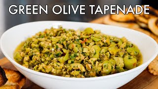 Green Olive Tapenade Recipe [upl. by Doria]