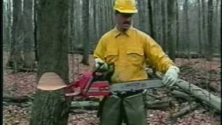 Wildland Fire Chain Saws  Part 10  Open Face Notch [upl. by Cyma706]