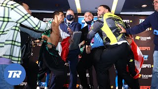 Massive Brawl Breaks out between Jose Zepeda amp Josue Vargas after both fighters weighin [upl. by Keeton]