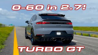 QUICKEST SUPER SUV  2024 Porsche Cayenne Turbo GT Review 14 Mile and 060 MPH Testing [upl. by Nrehtak]