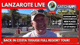 🔴COSTA TEGUISE LANZAROTE LIVE🔴 New places and the most random shop with rant included [upl. by Weisbart]