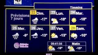 MeteoMedia Timmins sam 21 dec 2013 9h40 [upl. by Imiaj283]