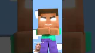 Animation Minecraft Reaction animation minecraft gaming shorts [upl. by Netsrejk]