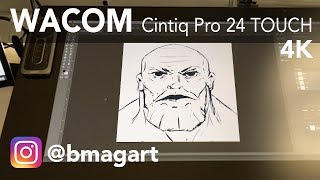 Wacom Cintiq Pro 24 4K Touch Quick Thoughts amp Sketch [upl. by Eneleh]