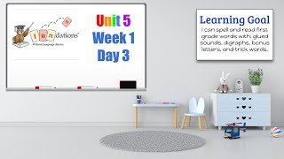 FUNDATIONS  Level 1 Unit 5 Week 1 Day 3 [upl. by Aneala]