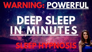 Sleep Hypnosis for Deep Sleep Powerful  Fall Asleep in Minutes  Dark Screen [upl. by Silvio712]