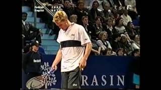 Great game between R Federer and T Enqvist Basel 2000 [upl. by Fafa]