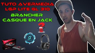 TUTO BRANCHEMENT CASQUE JACK SUR AVERMEDIA LGP LITE GL310 PS4 FR [upl. by Ronoc283]