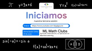 Clase 3  ML Math Clubs Sucre [upl. by Airotna]