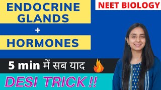 Tricks to Remember All Endocrine Glands and Hormones  NEET BIOLOGY [upl. by Garlinda988]