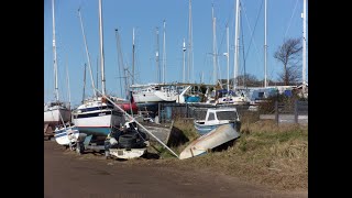 Moorings Heswall Boatyard and Sheldrakes restaurant March 5 2022 [upl. by Snapp54]