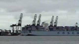 Cosco Hellas At The Port of Felixstowe [upl. by Anewor946]