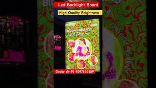 LED BACKLIGHT BOARD nameboard brightness signboard qualitydesign customized viralvideo raazi [upl. by Salim176]