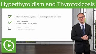 Hyperthyroidism and Thyrotoxicosis – Endocrinology  Lecturio [upl. by Meagher246]