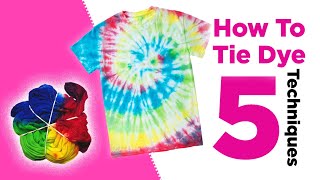 How to TieDye at Home Like a Pro  Try These 5 Easy Techniques [upl. by Urbani]