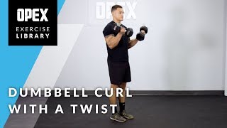 Dumbbell Curl with a Twist  OPEX Exercise Library [upl. by Llenwahs]