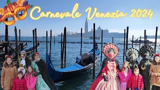 Carnevale di Venezia 🎭 Edizione 2024 🎭 Venice Carnival 2024 🎭 italy familyvlog travel [upl. by Adnoluy339]