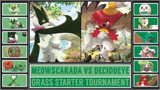 MEOWSCARADA vs DECIDUEYE  Grass Starter Pokémon Tournament Battle 2 [upl. by Reisfield]