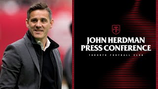 PRESS CONFERENCE  John Herdman introduced as the Club’s new Head Coach [upl. by Efinnej]