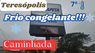 TERESÓPOLISRJ CONGELOU CENTRO DA CIDADE frio [upl. by Engamrahc]