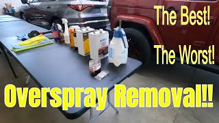 Top Products To Easily Remove Overspray From Car Paint [upl. by Inalawi]