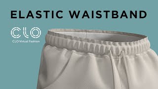 Simple Way To Make Elastic Waistband in CLO3D [upl. by Aicenet145]