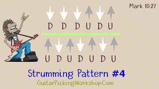 Strumming Pattern 4  Guitar Strumming Exercises [upl. by Ja]