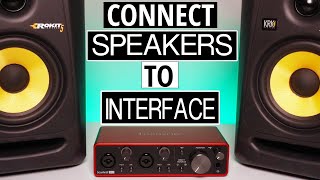 How to Connect Studio Monitors to Audio Interface [upl. by Allac]