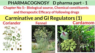 pharmacognosycarminativeD pharma part 1 [upl. by Staw123]