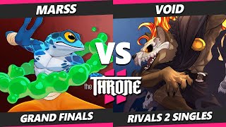 The Throne 2 GRAND FINALS  VoiD Forsburn Vs Marss Ranno Rivals of Aether 2  RoA2 [upl. by Akirdnas839]