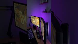 New govee lights installed The perfect amount of cozy cozygaming moodlight gamingsetup [upl. by Enaillil717]