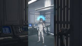 Jedi mind trick on stormtrooper starwarsjedisurvivorcutscenes gaming starwarsjedisurvivor [upl. by Kcirnek]