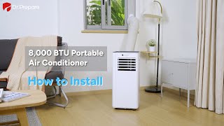 DrPrepare  How to Install the 8000 BTU Portable Air Conditioner [upl. by Dow]