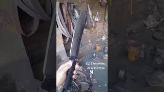 Custom handmade Corban steel 1095 machete knife with leather sheath knifeskills knivescollection [upl. by Aidaas]