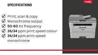 Print Scan and Duplex Brother DCPB7535DW WiFi Monochrome Laser AllinOne Printer [upl. by Cicenia]