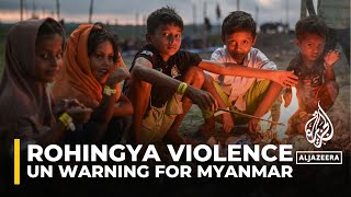 UN warning for Myanmar Rohingya Muslims flee as violence spreads [upl. by Eelik323]